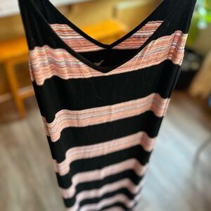 Stem Black and Pink Striped dress